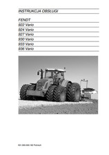 Fendt 922 924 927 930 933 936 Vario Instrukcja Operation and Maintenance Manu...