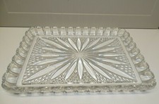 -JOLI ANCIEN GRAND PLATEAU CRISTAL VAL ST LAMBERT COLLECTION DECO TABLE SERVICE