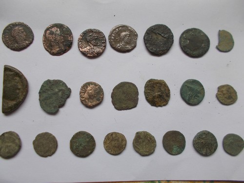 Pièces antiques romaines - pièces, /