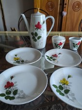 Service À Café Porcelaine Bavière Seltmann Weiden Roses 