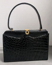 Vintage Crocodile Skin Handbag Made in  France