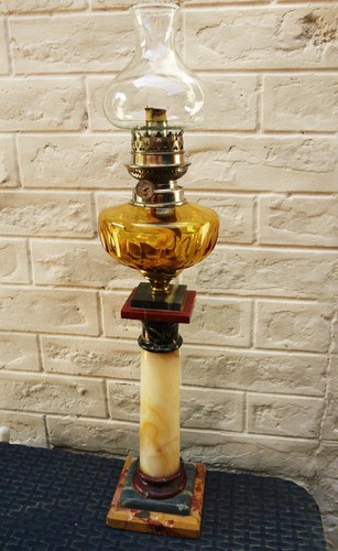 Ancienne grande lampe huile - grande, /