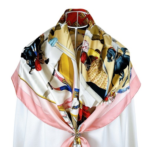 Foulard vintage soie hermes - foulard, en