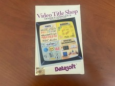 APPLE II Video Title Shop