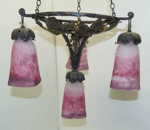 Superbe lustre art nouveau - lustre,