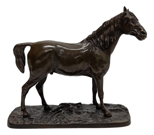 Cheval bronze pierre - cheval, de