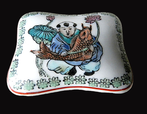 Chine charmante boîte - boÎte, signÉe