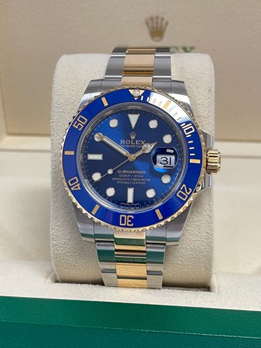 Rolex submariner bluesy 18k - submariner, ss/18k