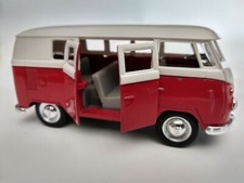 Volkswagen bus Combi T1 rouge et blanc 11,5cm neuf métal rétrofriction