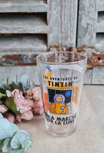Ancien verre publicitaire - verre,