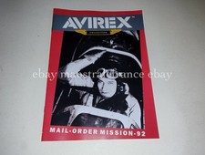 Avirex ad booklet Sweden 1990s USAF B3 G1 Top Gun P-47 B-17