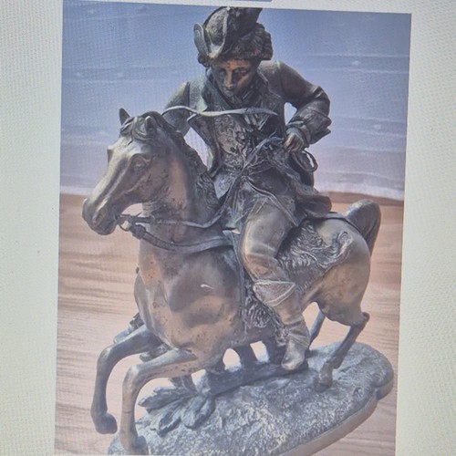 Ancienne statuette bronze - en,
