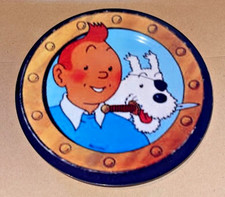 Hergé.  Assiette TINTIN & MILOU diamètre 20 cm. Essai fabricant espagnol. N°2/2