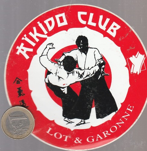 Autocollant sport aikido - autocollant.,