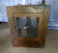 Rare ancienne étuve en cuivre appareil de laboratoire pharmacie  *