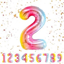 Chiffre 2 Arcenciel  Ballon