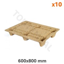 Demi-palette bois moulée 800