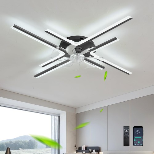 Moderne lustre ventilateur - moderne,