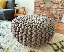 Design Within Reach Wool Urchin Flocks Pouf by Christien Meindertsma