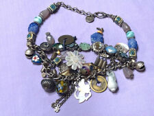ESTATE DELIGHTFUL REMINISCENCE PARIS HEAVY CHARMS JEWELS SILVER NECKLACE