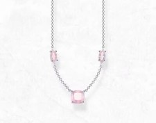 Thomas Sabo Inspired Pink Stone Silver Necklace *Valentines* *Mother’s Day*