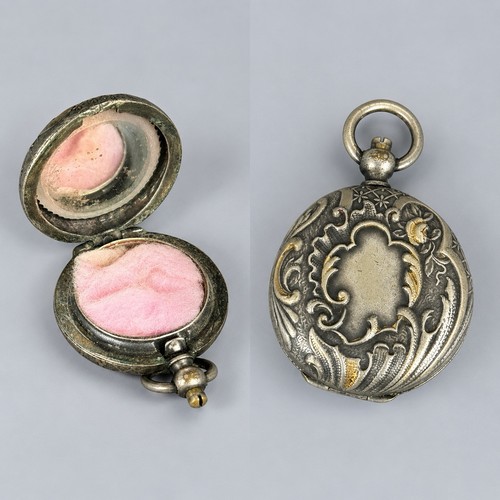 Ancien poudrier miroir forme - poudrier,