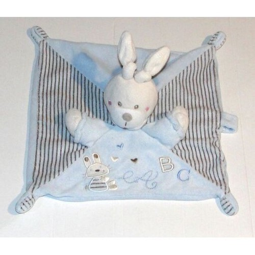 Doudou peluche plat lapin - doudou,