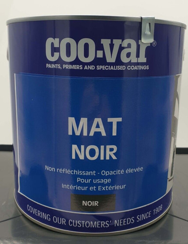 Coo var peinture noir matt - noir,