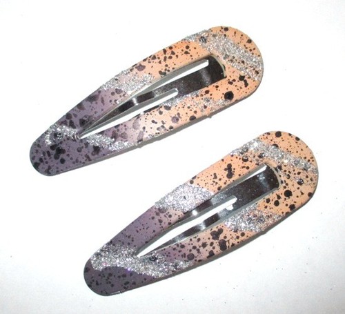 Barrettes pailletées - 2, cm