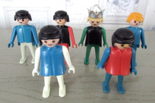 Lot of 6 Vintage Playmobil Geobra 1974 Character Figures, See Photos