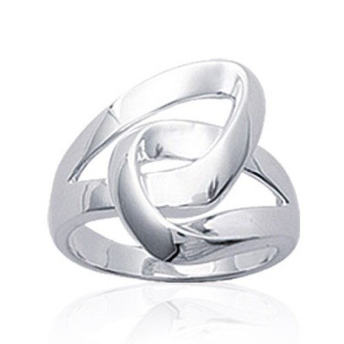 Bague noeud boucle plate - , femme