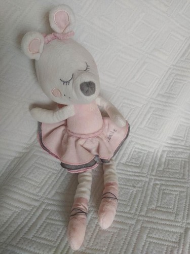 Doudou souris grise blanche - doudou, et