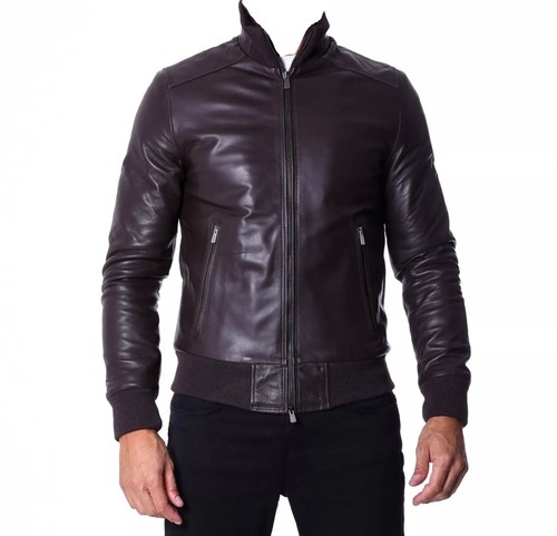 Blouson cuir véritable - , homme