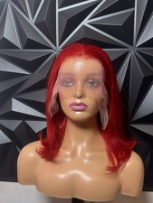 Red Lace Front Wig Colored