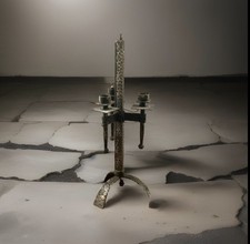 Lampe tripode art deco fer