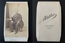Wolter, Nantes, Monsieur de la Guépière Vintage Albumen Print CDV. 
