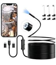 Endoscope Camera Waterproof 6 LEDs Adjustable 16.4 Ft Long NEW IN BOX 