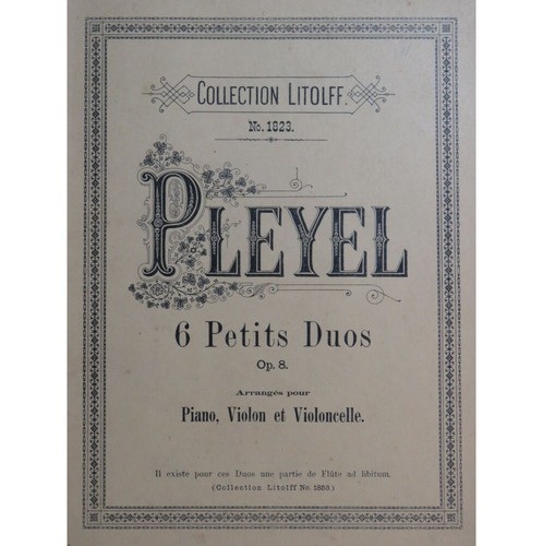 Pleyel ignace six petits duos - pleyel,