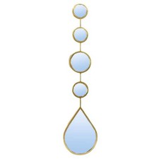 Miroir goutte fer doré