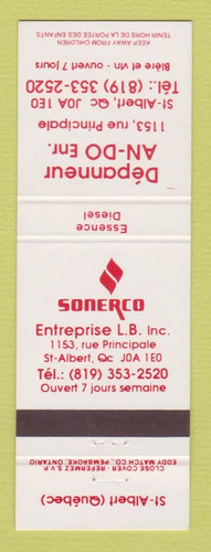 Matchbook cover depanneur - matchbook,