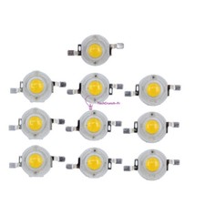 10PCS  White 1W High Power LED