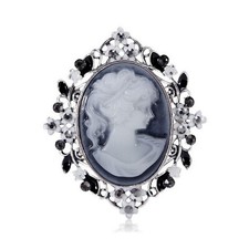 Broche bijou Femme camée avec