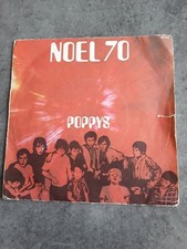 VINYL 45T POPPYS "NOEL 7O, NON,JE NE VEUX PAS FAIRE LA GUERRE" 1970 BARCLAY