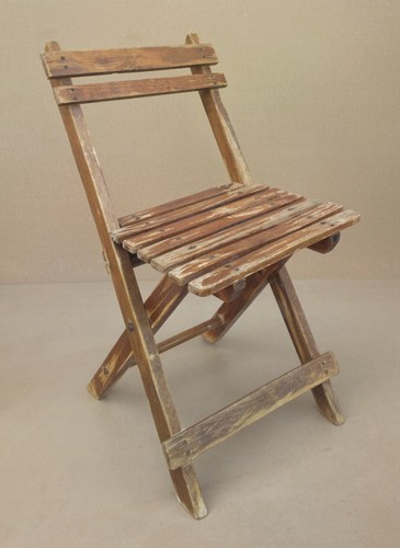 Ancienne chaise pliante - , enfant