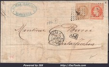 FRANCE N°28B+31 SUR LETTRE