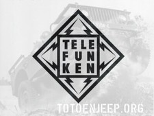 POCHOIR STENCIL MARQUAGE RADIO  TELEFUNKEN 10 CM . jeep willys 