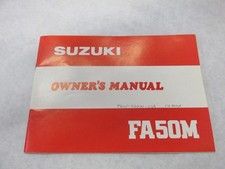 NOS Suzuki FA50M 1981 Manuel