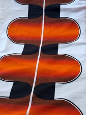 Sunset Glow Mid Century Op Art 1978 Verner Panton Style Barkcloth Vintage Fabric