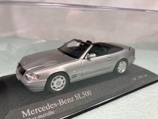 Mercedes-Benz SL500 Silver Metallic 1/43 Model Car Miniature Collectible