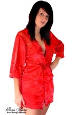 Kimono peignoir Satin Dos